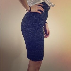 Express gray pencil skirt
